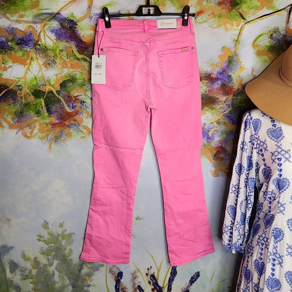 NWT 7 For All Mankind High Waist Slim kick Jeans - Picture 9 of 13